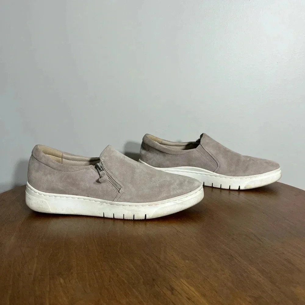 Naturalizer Taupe Zip Side Sneaker Size 9.5
